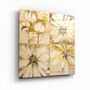 Other wall decoration - ・"Abstract Yellow Flowers"・Glass Wall Art | Artdesigna Glass Printing Wall Arts. - ARTDESIGNA