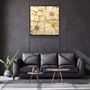 Other wall decoration - ・"Abstract Yellow Flowers"・Glass Wall Art | Artdesigna Glass Printing Wall Arts. - ARTDESIGNA