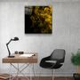 Other wall decoration - ・"Yellow Smoke"・Glass Wall Art | Artdesigna Glass Printing Wall Arts. - ARTDESIGNA