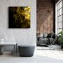 Other wall decoration - ・"Yellow Smoke"・Glass Wall Art | Artdesigna Glass Printing Wall Arts. - ARTDESIGNA