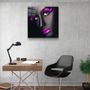 Other wall decoration - ・"Pink Lips and Eyes"・Glass Wall Art | Artdesigna Glass Printing Wall Arts. - ARTDESIGNA