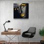 Other wall decoration - ・"Yellow Lips and Eyes"・Glass Wall Art | Artdesigna Glass Printing Wall Arts. - ARTDESIGNA