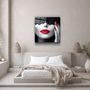 Autres décorations murales - ・"Red Lips and Nails"・Glass Wall Art | Artdesigna Glass Printing Wall Arts. - ARTDESIGNA