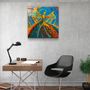 Autres décorations murales - ・"Abstract Dancers V2"・Glass Wall Art | Artdesigna Glass Printing Wall Arts. - ARTDESIGNA