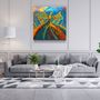 Autres décorations murales - ・"Abstract Dancers V2"・Glass Wall Art | Artdesigna Glass Printing Wall Arts. - ARTDESIGNA