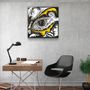 Autres décorations murales - ・"Abstract Faces and Eyes"・Glass Wall Art | Artdesigna Glass Printing Wall Arts. - ARTDESIGNA