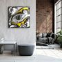 Autres décorations murales - ・"Abstract Faces and Eyes"・Glass Wall Art | Artdesigna Glass Printing Wall Arts. - ARTDESIGNA