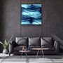 Other wall decoration - ・"Abstract Waves"・Glass Wall Art | Artdesigna Glass Printing Wall Arts. - ARTDESIGNA