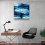 Other wall decoration - ・"Abstract Waves"・Glass Wall Art | Artdesigna Glass Printing Wall Arts. - ARTDESIGNA