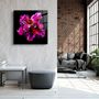 Other wall decoration - ・"Abstract Purple Flower"・Glass Wall Art | Artdesigna Glass Printing Wall Arts. - ARTDESIGNA