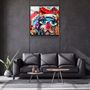 Autres décorations murales - ・"Abstract Colorful Portrait"・Glass Wall Art | Artdesigna Glass Printing Wall Arts. - ARTDESIGNA
