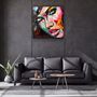 Other wall decoration - ・"Abstract Woman Portrait V2"・Glass Wall Art | Artdesigna Glass Printing Wall Arts. - ARTDESIGNA