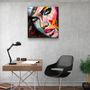 Other wall decoration - ・"Abstract Woman Portrait V2"・Glass Wall Art | Artdesigna Glass Printing Wall Arts. - ARTDESIGNA