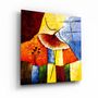 Other wall decoration - ・"Abstract Colorful Ballerina"・Glass Wall Art | Artdesigna Glass Printing Wall Arts. - ARTDESIGNA