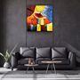 Other wall decoration - ・"Abstract Colorful Ballerina"・Glass Wall Art | Artdesigna Glass Printing Wall Arts. - ARTDESIGNA