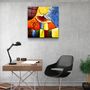 Other wall decoration - ・"Abstract Colorful Ballerina"・Glass Wall Art | Artdesigna Glass Printing Wall Arts. - ARTDESIGNA