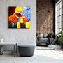Other wall decoration - ・"Abstract Colorful Ballerina"・Glass Wall Art | Artdesigna Glass Printing Wall Arts. - ARTDESIGNA