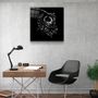 Autres décorations murales - ・"Abstract Black Owl"・Glass Wall Art | Artdesigna Glass Printing Wall Arts. - ARTDESIGNA