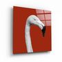 Autres décorations murales - ・"Flamingo - Red"・Glass Wall Art | Artdesigna Glass Printing Wall Arts. - ARTDESIGNA