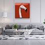 Autres décorations murales - ・"Flamingo - Red"・Glass Wall Art | Artdesigna Glass Printing Wall Arts. - ARTDESIGNA