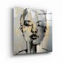 Other wall decoration - ・"Abstract Woman Portrait V3"・Glass Wall Art | Artdesigna Glass Printing Wall Arts. - ARTDESIGNA