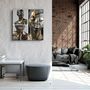 Autres décorations murales - ・"Abstract Makeup Artist - Hush V2"・Glass Wall Art | Artdesigna Glass Printing Wall Arts. - ARTDESIGNA