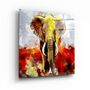 Autres décorations murales - ・"Abstract Colorful Elephant"・Glass Wall Art | Artdesigna Glass Printing Wall Arts. - ARTDESIGNA