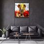 Autres décorations murales - ・"Abstract Colorful Elephant"・Glass Wall Art | Artdesigna Glass Printing Wall Arts. - ARTDESIGNA