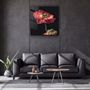Other wall decoration - ・"Red Flowers"・Glass Wall Art | Artdesigna Glass Printing Wall Arts. - ARTDESIGNA