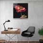 Other wall decoration - ・"Red Flowers"・Glass Wall Art | Artdesigna Glass Printing Wall Arts. - ARTDESIGNA