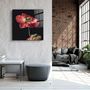 Other wall decoration - ・"Red Flowers"・Glass Wall Art | Artdesigna Glass Printing Wall Arts. - ARTDESIGNA