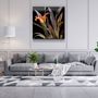 Other wall decoration - ・"Orange Flowers"・Glass Wall Art | Artdesigna Glass Printing Wall Arts. - ARTDESIGNA