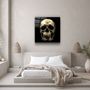Autres décorations murales - ・"Abstract Skull"・Glass Wall Art | Artdesigna Glass Printing Wall Arts. - ARTDESIGNA