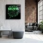 Other wall decoration - ・"Always Believe in the Impossible-Green"・Glass Wall Art | Artdesigna Glass Printing Wall Arts. - ARTDESIGNA