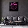 Autres décorations murales - ・"Always Believe in the Impossible-Pink"・Glass Wall Art | Artdesigna Glass Printing Wall Arts. - ARTDESIGNA
