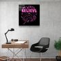 Autres décorations murales - ・"Always Believe in the Impossible-Pink"・Glass Wall Art | Artdesigna Glass Printing Wall Arts. - ARTDESIGNA