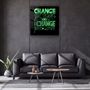 Autres décorations murales - ・"Change Your World - Green"・Glass Wall Art | Artdesigna Glass Printing Wall Arts. - ARTDESIGNA