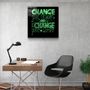 Autres décorations murales - ・"Change Your World - Green"・Glass Wall Art | Artdesigna Glass Printing Wall Arts. - ARTDESIGNA