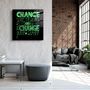 Autres décorations murales - ・"Change Your World - Green"・Glass Wall Art | Artdesigna Glass Printing Wall Arts. - ARTDESIGNA