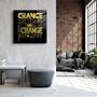 Autres décorations murales - ・"Change Your World - Yellow"・Glass Wall Art | Artdesigna Glass Printing Wall Arts. - ARTDESIGNA