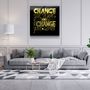 Autres décorations murales - ・"Change Your World - Yellow"・Glass Wall Art | Artdesigna Glass Printing Wall Arts. - ARTDESIGNA