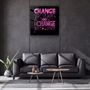 Other wall decoration - ・"Change Your World - Pink"・Glass Wall Art | Artdesigna Glass Printing Wall Arts. - ARTDESIGNA