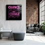 Other wall decoration - ・"Change Your World - Pink"・Glass Wall Art | Artdesigna Glass Printing Wall Arts. - ARTDESIGNA