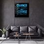 Autres décorations murales - ・"Change Your World - Blue"・Glass Wall Art | Artdesigna Glass Printing Wall Arts. - ARTDESIGNA