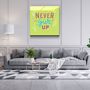 Autres décorations murales - ・"Never Give Up"・Glass Wall Art | Artdesigna Glass Printing Wall Arts. - ARTDESIGNA