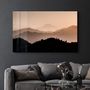 Autres décorations murales - Black Mountains | Glass Wall Art - ARTDESIGNA