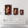 Other wall decoration - Red Dress - Paiting | Glass Wall Art - ARTDESIGNA