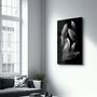 Autres décorations murales - White Feathers 1 | Glass Wall Art - ARTDESIGNA