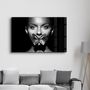 Other wall decoration - Shiny Butterfly and Face | Glass Wall Art - ARTDESIGNA