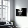Other wall decoration - Shiny Butterfly and Face | Glass Wall Art - ARTDESIGNA